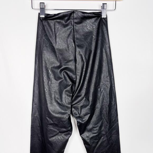 Commando Small S Black Faux Leather Leggings Perfect Control High Rise Womens - Picture 6 of 10